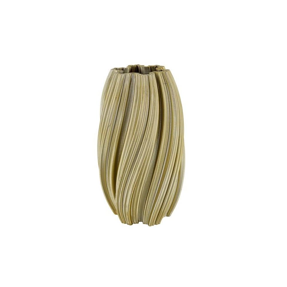 VASO SPIRALE ORO LUCIDO GRANDE 19X19X34